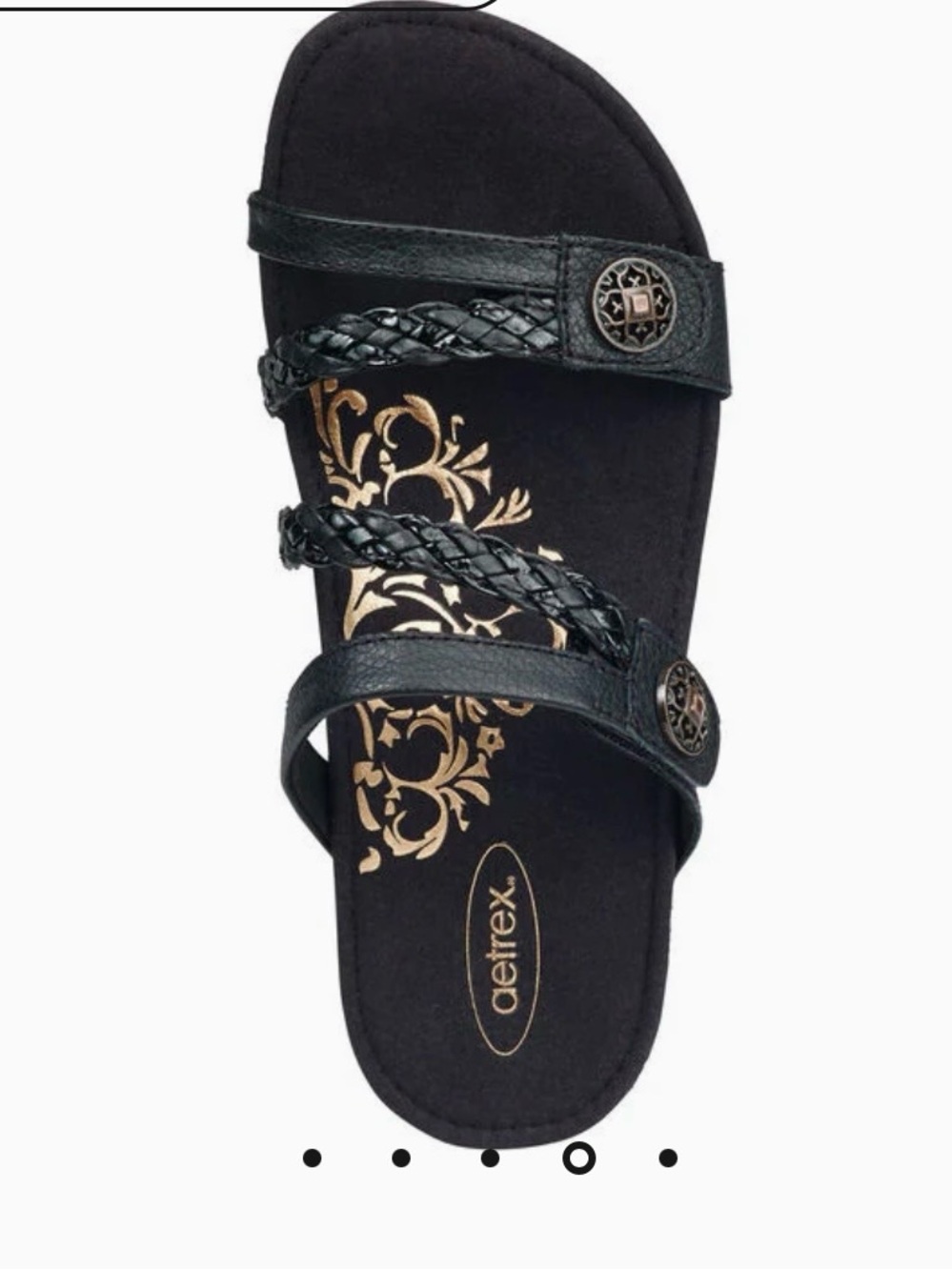 Aetrex Janey Braided Slide